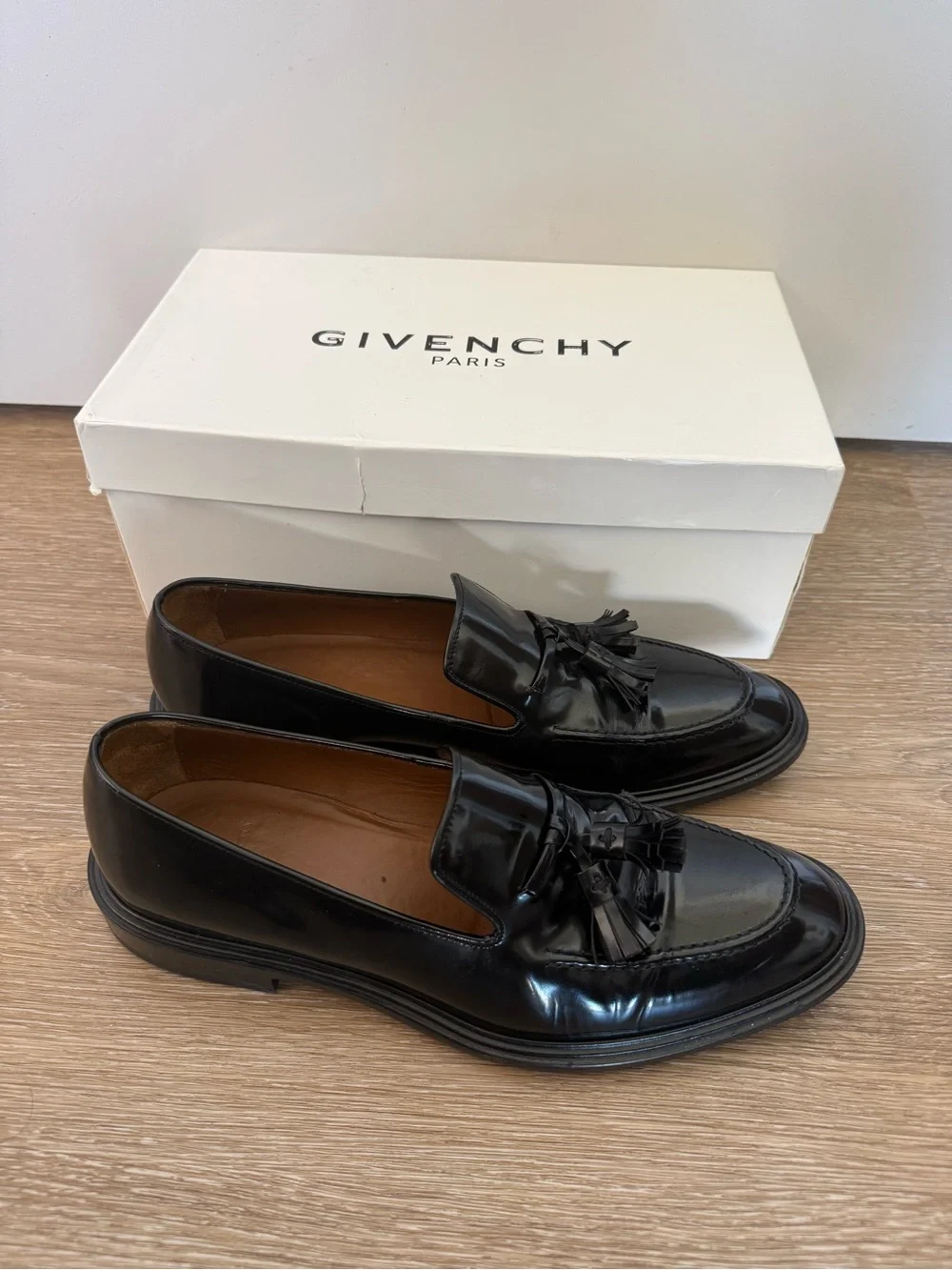 Givenchy slip loafers stacked